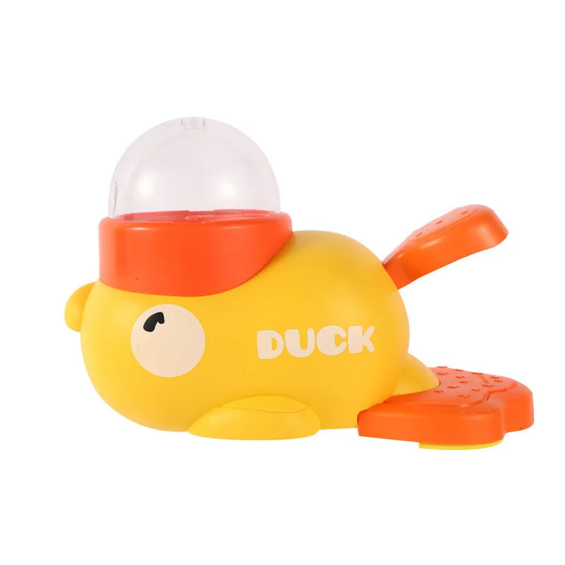 Yellow Duck-Shaped Interactive Cat Treat Dispenser Durable Plastic Training Dog Toy Puzzle Slow Feeder Dog Self-Pleasure Toy