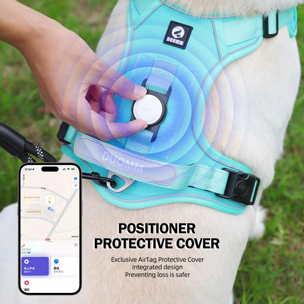 Anti Pull Dog Harness for Large Medium Dogs Reflective Escape Proof Tracker Chest Strap Breathable Adjustable Pet Supplies