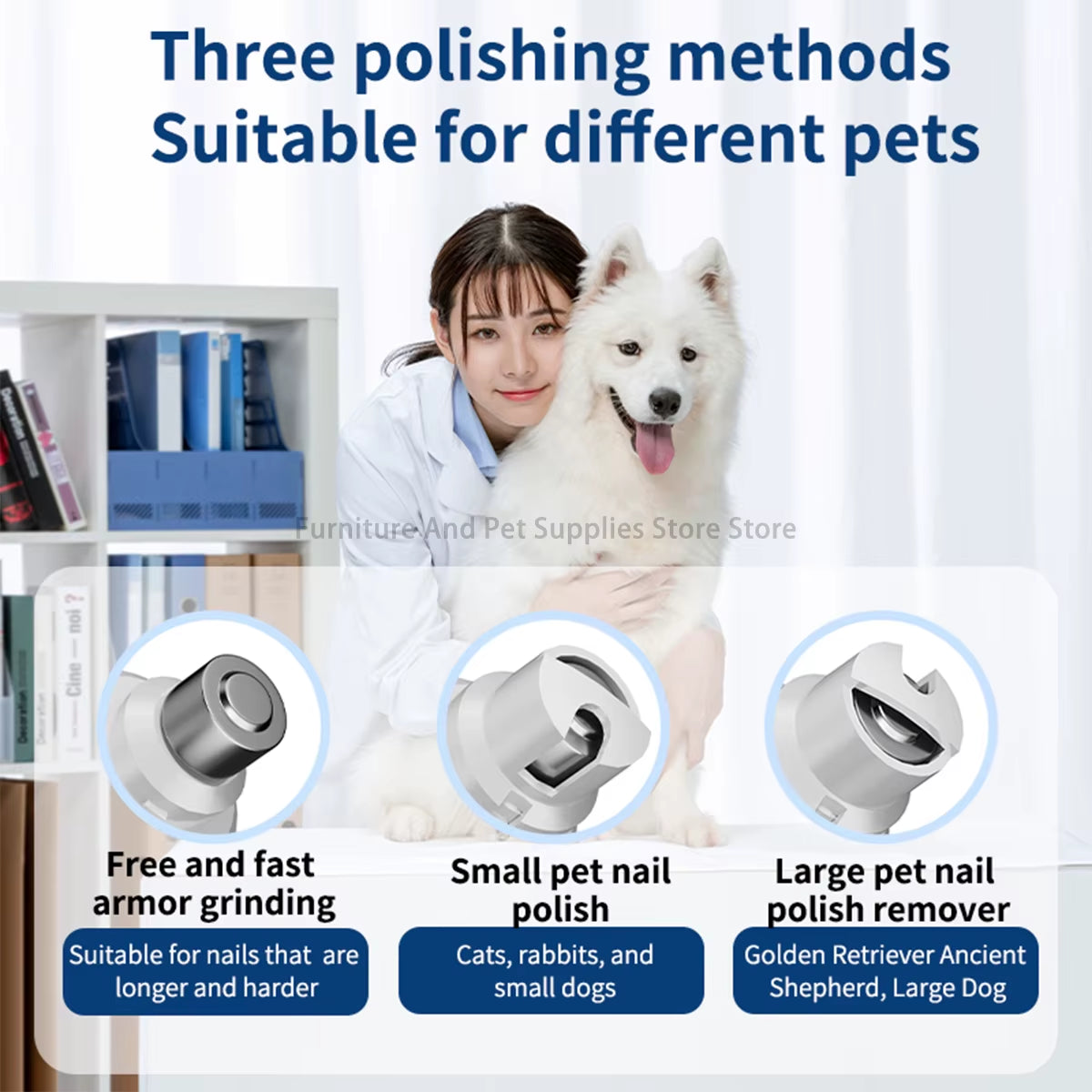 2-In-1 Pet Dog Paw Trimmer Cat Nail Clipper Pet Nail Grinder Dog Cat Hair Trimmer Dog Trimmer Dog Nail Grinder Paw Trimmer