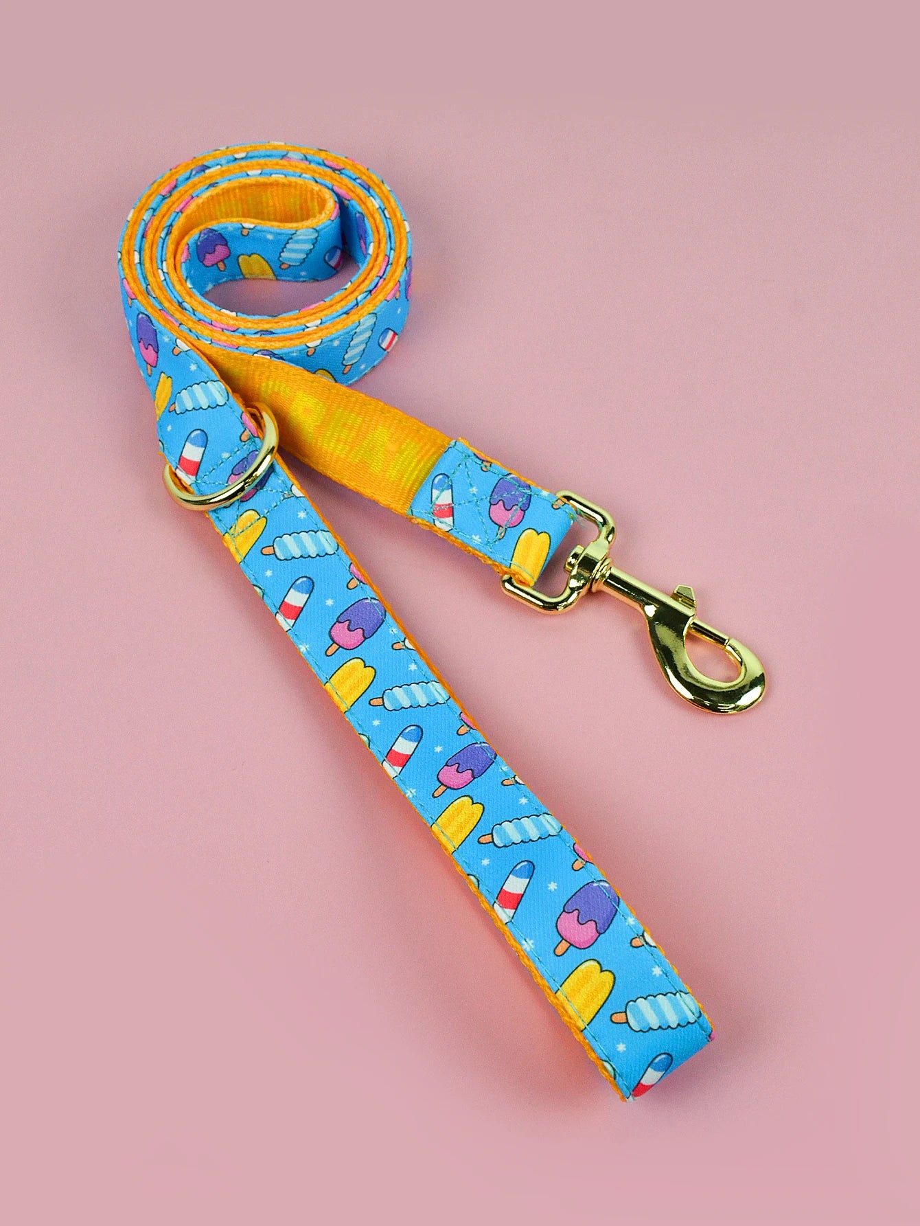 Valentine'S Day and New Year'S Gift for Dog Lovely Pet Traction Rope Double-Sided Printing Pet Dog and Cat Holiday Gift Leash