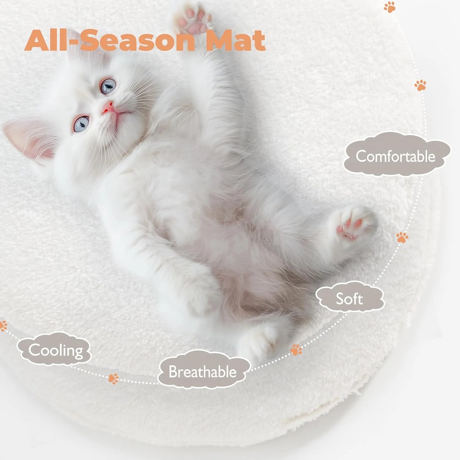 Modern Cat Tree, Wood Cat Tree Tower for Small Cats, Luxury Cat Condo with Scratching Posts and Flower Platforms, Cat Furniture