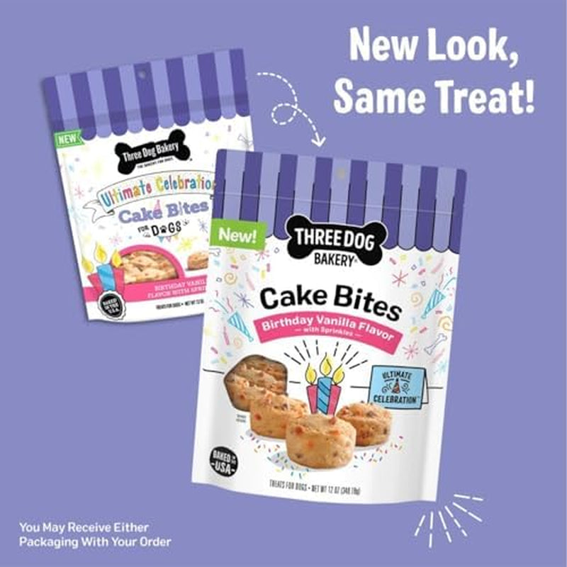 Ultimate Celebration Cake Bites, Soft-Baked Dog Treats and Cookies with Real Ingredients, 12 Oz