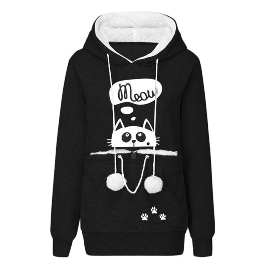 Unisex Big Kangaroo Pet Carrier Hoodie Long Sleeve Dog Cat Holder Carrier Sweatshirt for Small Pet Lovers Drop Shipping