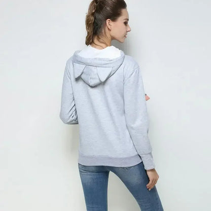 Unisex Big Kangaroo Pet Carrier Hoodie Long Sleeve Dog Cat Holder Carrier Sweatshirt for Small Pet Lovers Drop Shipping